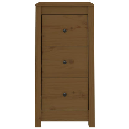 Credenze 2 pz Ambrate 40x35x80 cm in Legno Massello di Pino - homemem39