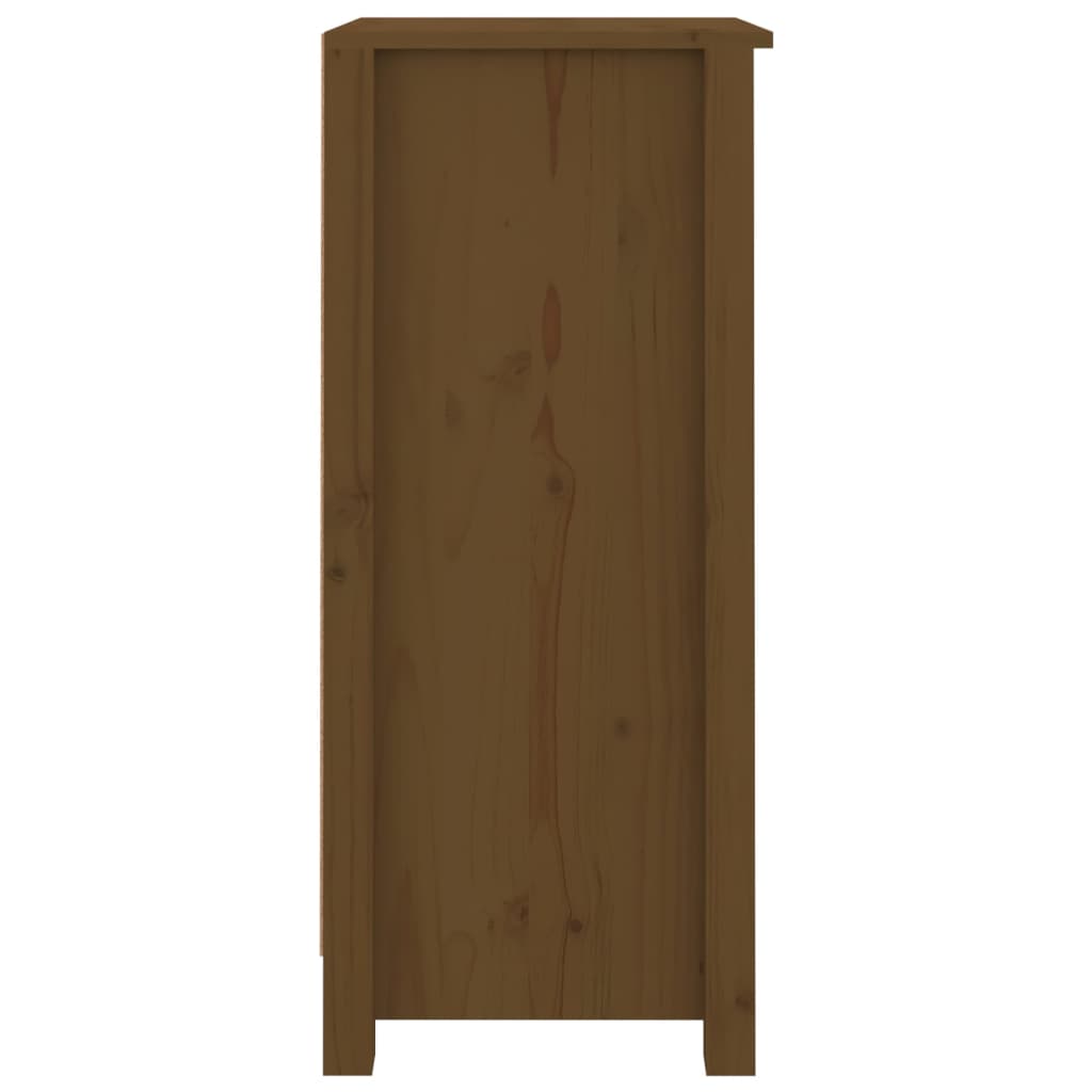 Credenze 2 pz Ambrate 40x35x80 cm in Legno Massello di Pino - homemem39