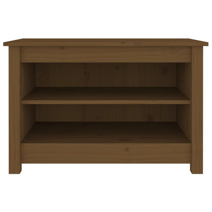Scarpiera Ambrata 70x38x45,5 cm in Legno Massello di Pino - homemem39