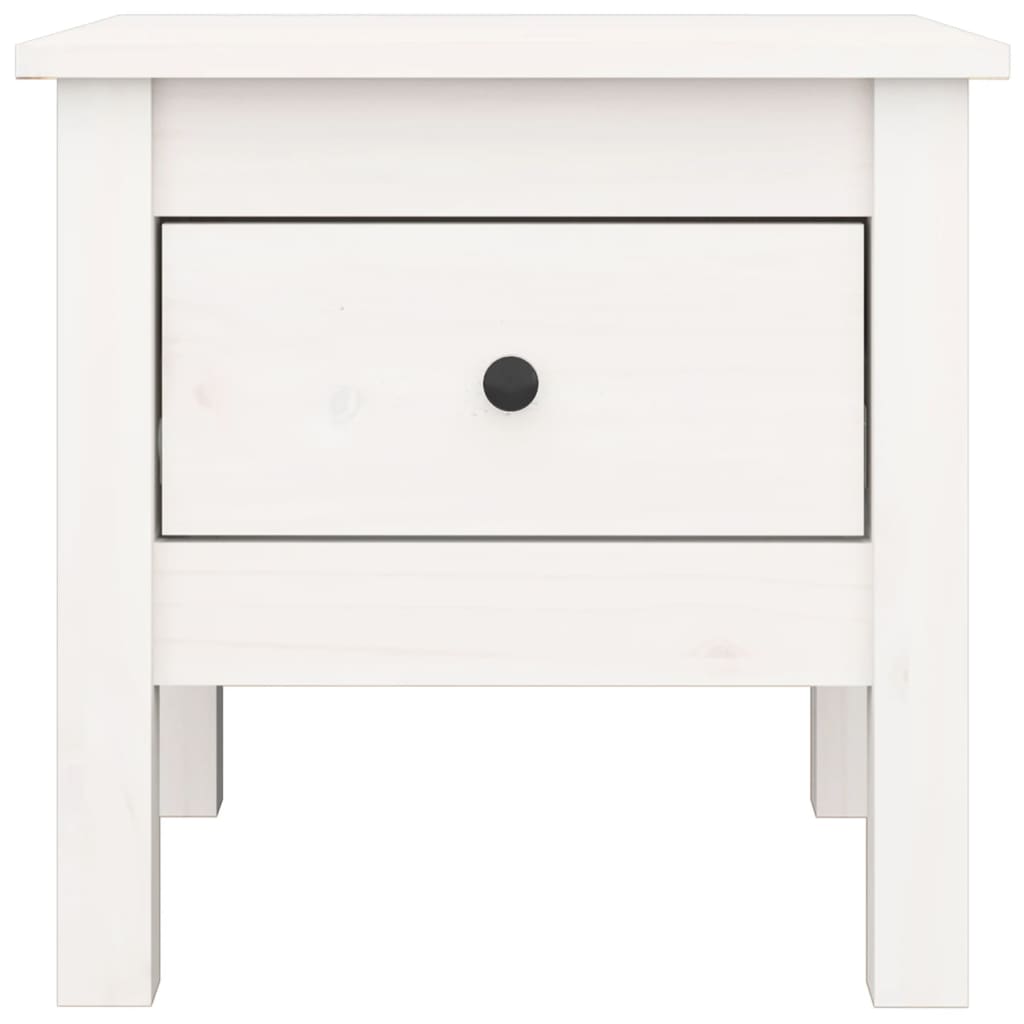 Tavolini 2 pz Bianchi 40x40x39 cm Legno Massello di Pino - homemem39