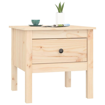 Tavolino 50x50x49 cm Legno Massello di Pino