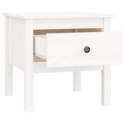 Tavolini 2 pz Bianchi 50x50x49 cm Legno Massello di Pino