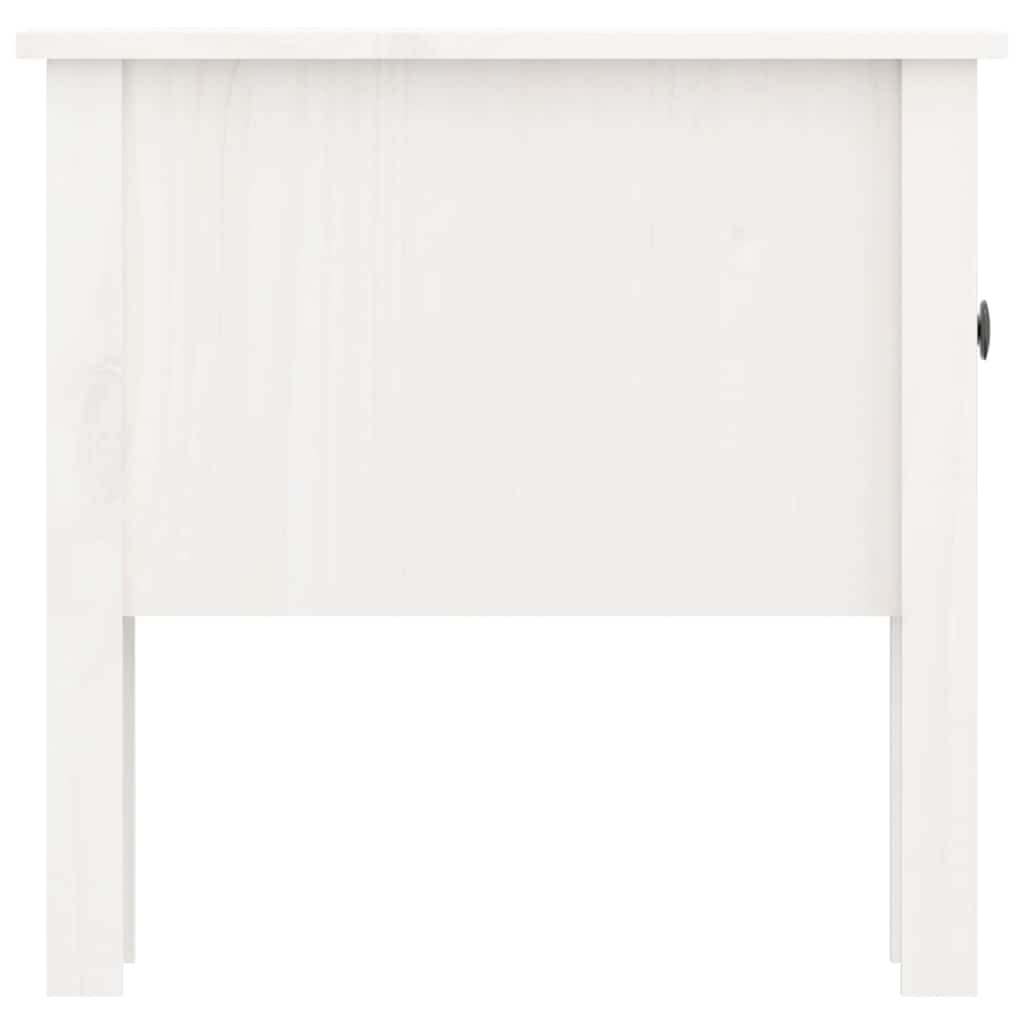 Tavolini 2 pz Bianchi 50x50x49 cm Legno Massello di Pino