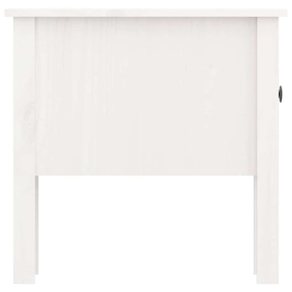 Tavolini 2 pz Bianchi 50x50x49 cm Legno Massello di Pino