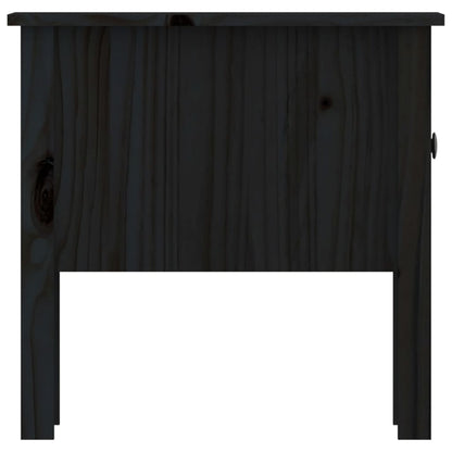 Tavolino Nero 50x50x49 cm Legno Massello di Pino - homemem39