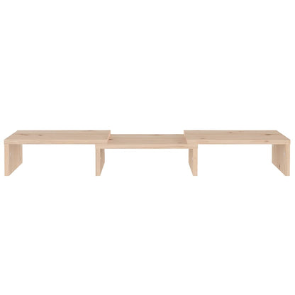 Supporto per Monitor 60x24x10,5 cm in Legno Massello di Pino