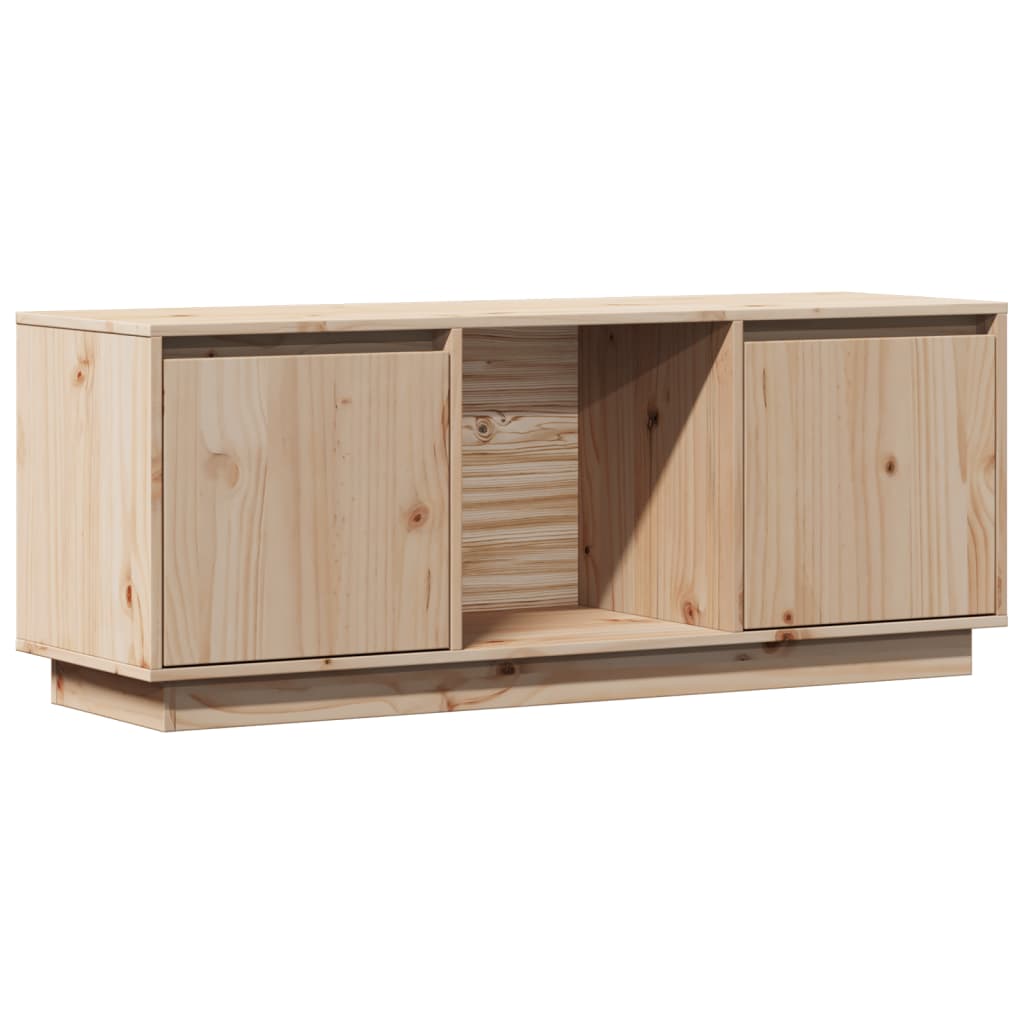 Mobile Porta TV 110,5x35x44 cm in Legno Massello di Pino - homemem39