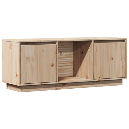 Mobile Porta TV 110,5x35x44 cm in Legno Massello di Pino - homemem39