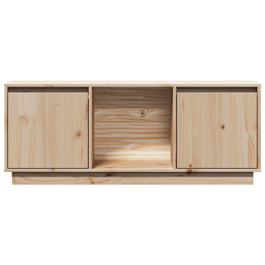 Mobile Porta TV 110,5x35x44 cm in Legno Massello di Pino - homemem39