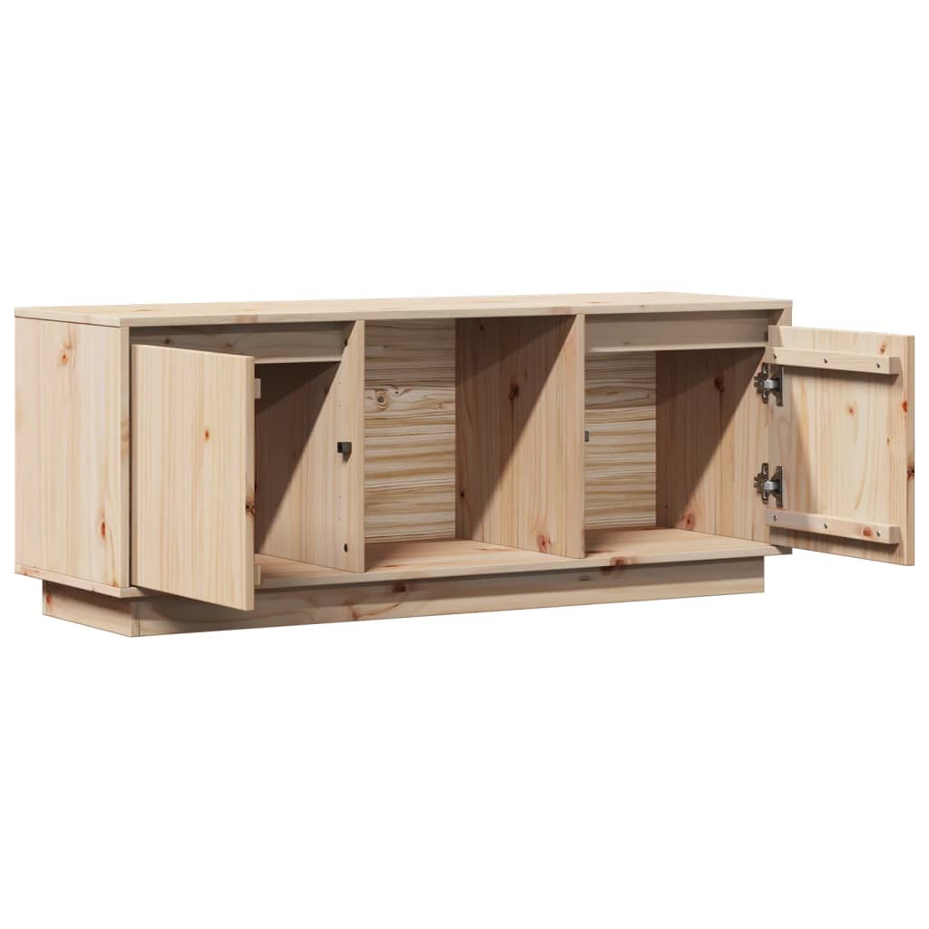 Mobile Porta TV 110,5x35x44 cm in Legno Massello di Pino - homemem39