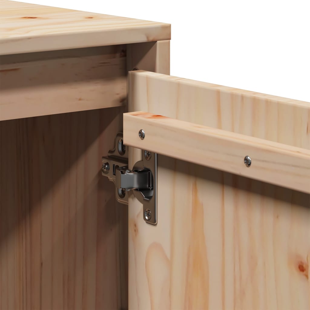 Mobile Porta TV 110,5x35x44 cm in Legno Massello di Pino - homemem39