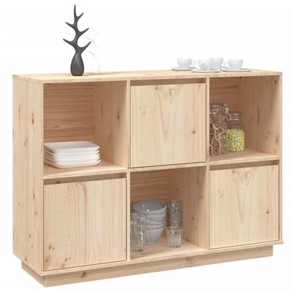 Credenza 110,5x35x80 cm in Legno Massello di Pino - homemem39