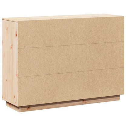 Credenza 110,5x35x80 cm in Legno Massello di Pino - homemem39