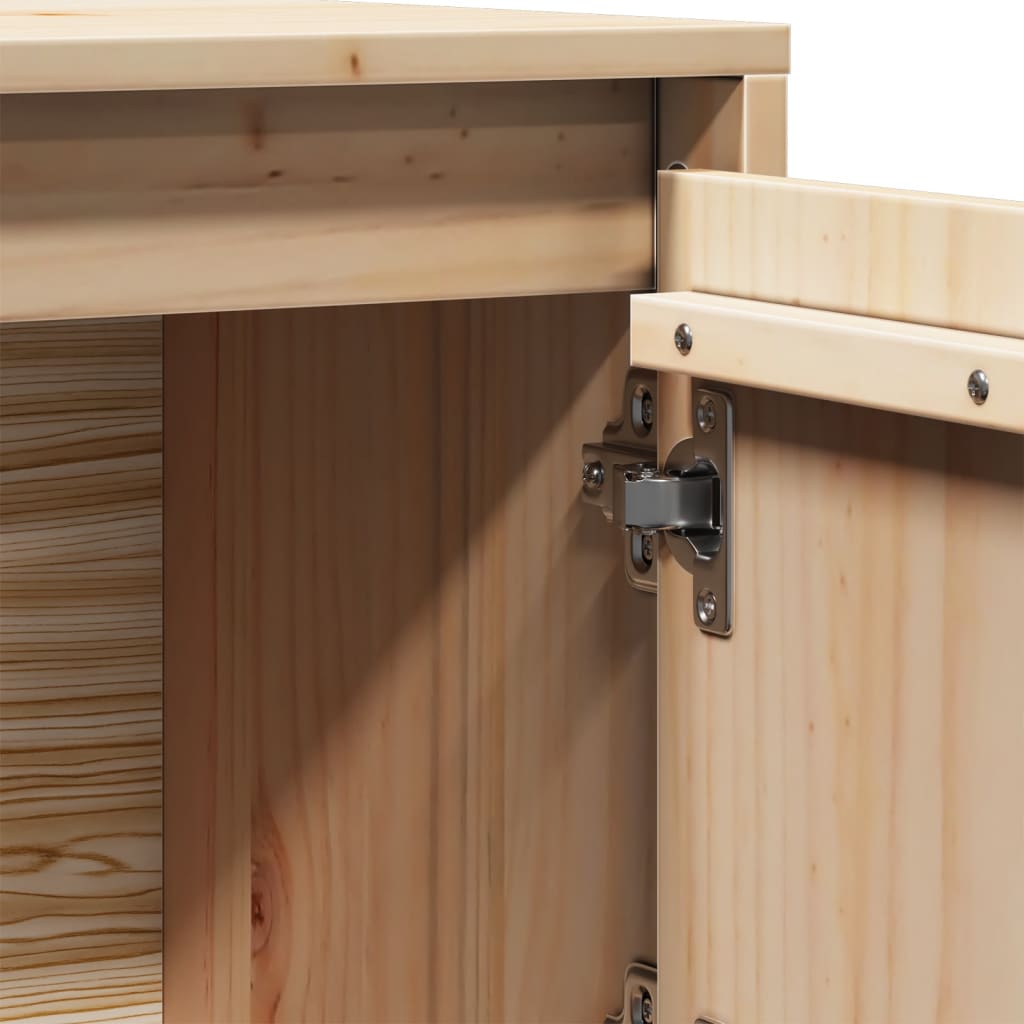 Credenza 74x35x117 cm in Legno Massello di Pino - homemem39