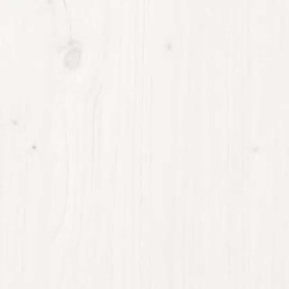 Comodini Bianchi 2 pz 60x34x51 cm in Legno Massello di Pino - homemem39