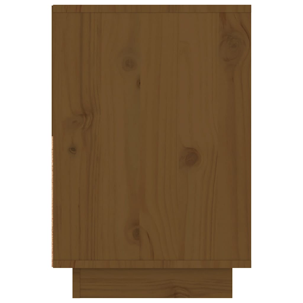Comodini 2 pz Marrone Ambrato 60x34x51 cm in Legno di Pino - homemem39