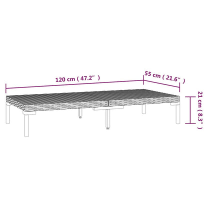 Divani da Giardino 5 pz con Cuscini in Polyrattan Grigio Scuro