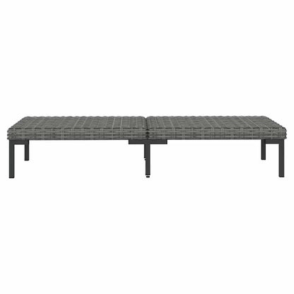 Set Divani Giardino 9 pz con Cuscini in Polyrattan Grigio Scuro