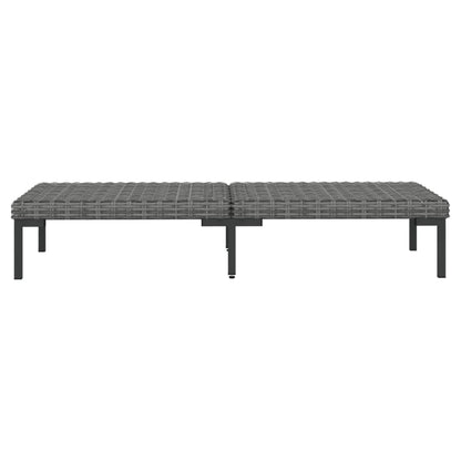Divani da Giardino 8 pz con Cuscini in Polyrattan Grigio Scuro | homemem39