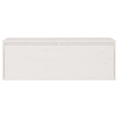 Mobili Porta TV 2 pz Bianchi in Legno Massello di Pino - homemem39