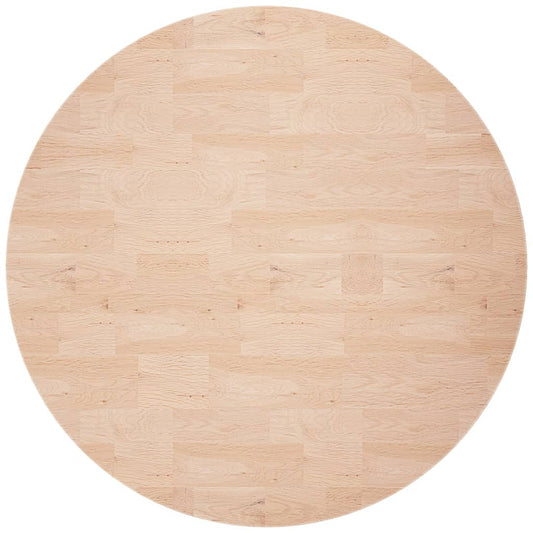 Piano Tavolo Rotondo Ø60x2,5 cm Massello di Rovere Non Trattato | homemem39