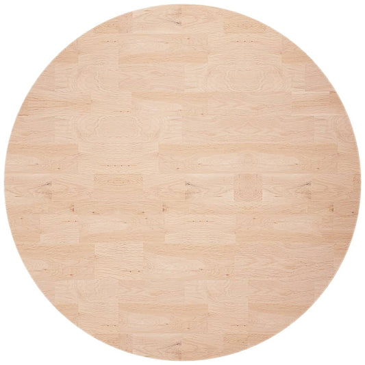 Piano Tavolo Rotondo Ø80x2,5 cm Massello di Rovere Non Trattato | homemem39
