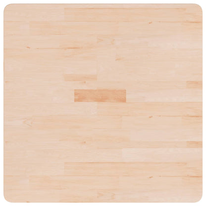Piano Tavolo Quadrato 70x70x1,5cm Massello Rovere Non Trattato | homemem39