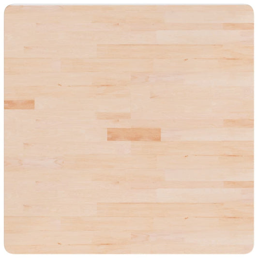 Piano Tavolo Quadrato 80x80x1,5 cm Massello Rovere Non Trattato | homemem39