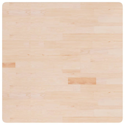 Piano Tavolo Quadrato 90x90x2,5 cm Massello Rovere Non Trattato | homemem39