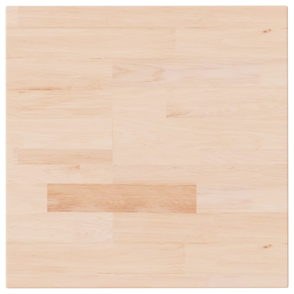 Piano Tavolo Quadrato 40x40x4 cm Massello Rovere Non Trattato | homemem39