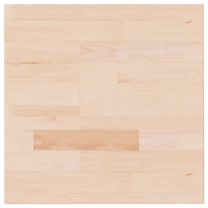 Piano Tavolo Quadrato 40x40x4 cm Massello Rovere Non Trattato | homemem39