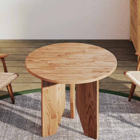 Piano Tavolo Rotondo Marrone Chiaro Ø50x1,5 cm Rovere Trattato