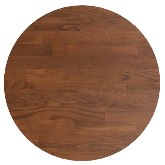 Piano Tavolo Rotondo Marrone Scuro Ø30x1,5 cm Rovere Trattato | homemem39