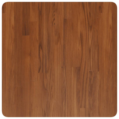 Piano Tavolo Quadrato Marrone Scuro 60x60x1,5cm Rovere Trattato | homemem39