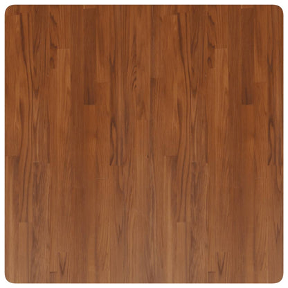 Piano Tavolo Quadrato Marrone Scuro 90x90x2,5cm Rovere Trattato