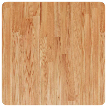 Piano Tavolo Quadrato Marrone Chiaro 60x60x4cm Rovere Trattato