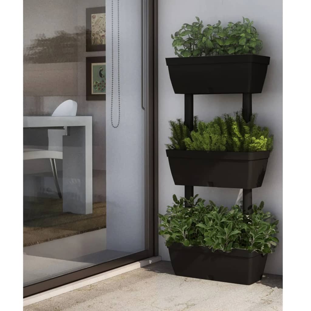Fioriere da Giardino 6 pz 100 cm Antracite | homemem39