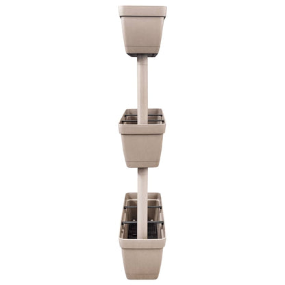Fioriere da Giardino 6 pz Grigio Talpa