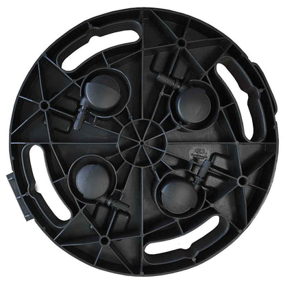 Carrello per Piante con Ruote Diametro 30 cm Nero 170 kg | homemem39