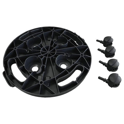 Carrello per Piante con Ruote Diametro 30 cm Nero 170 kg | homemem39