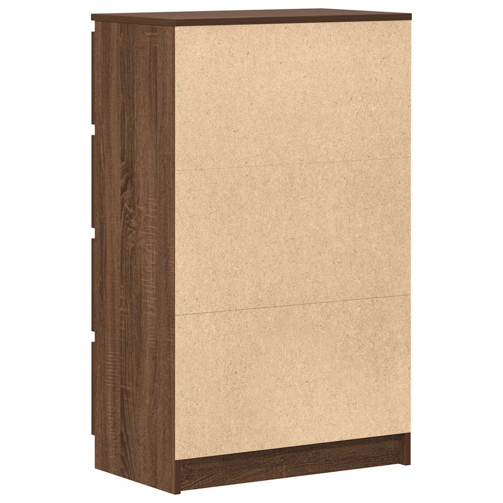 Credenza Rovere Marrone 60x35x98,5 cm in Legno Multistrato - homemem39