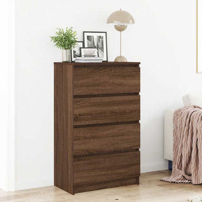 Credenza Rovere Marrone 60x35x98,5 cm in Legno Multistrato - homemem39