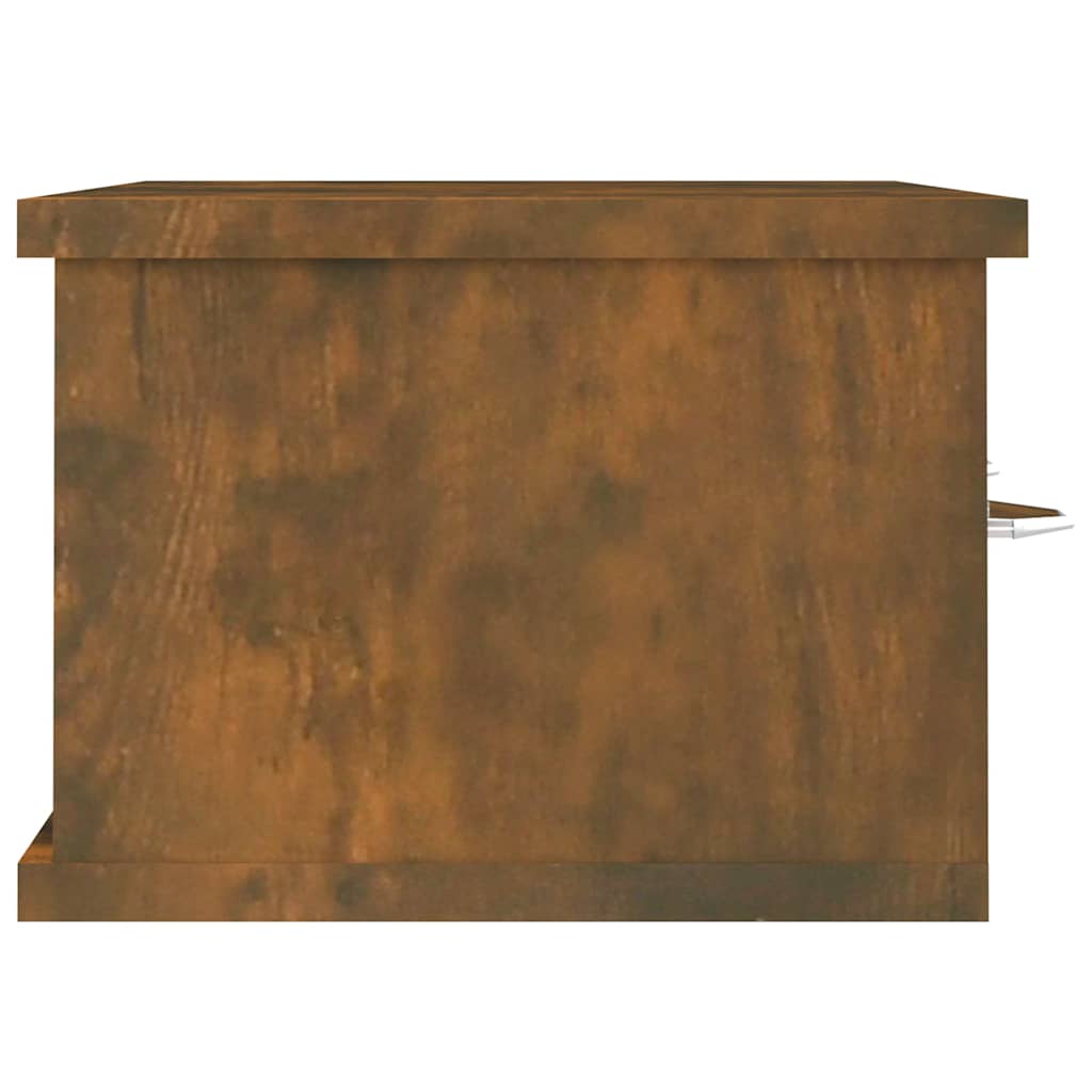 Armadietto Parete Rovere Fumo 60x26x18,5cm Legno Ingegnerizzato | homemem39