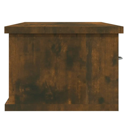 Mobile a Parete Rovere Fumo 88x26x18,5 cm in Legno Multistrato | homemem39
