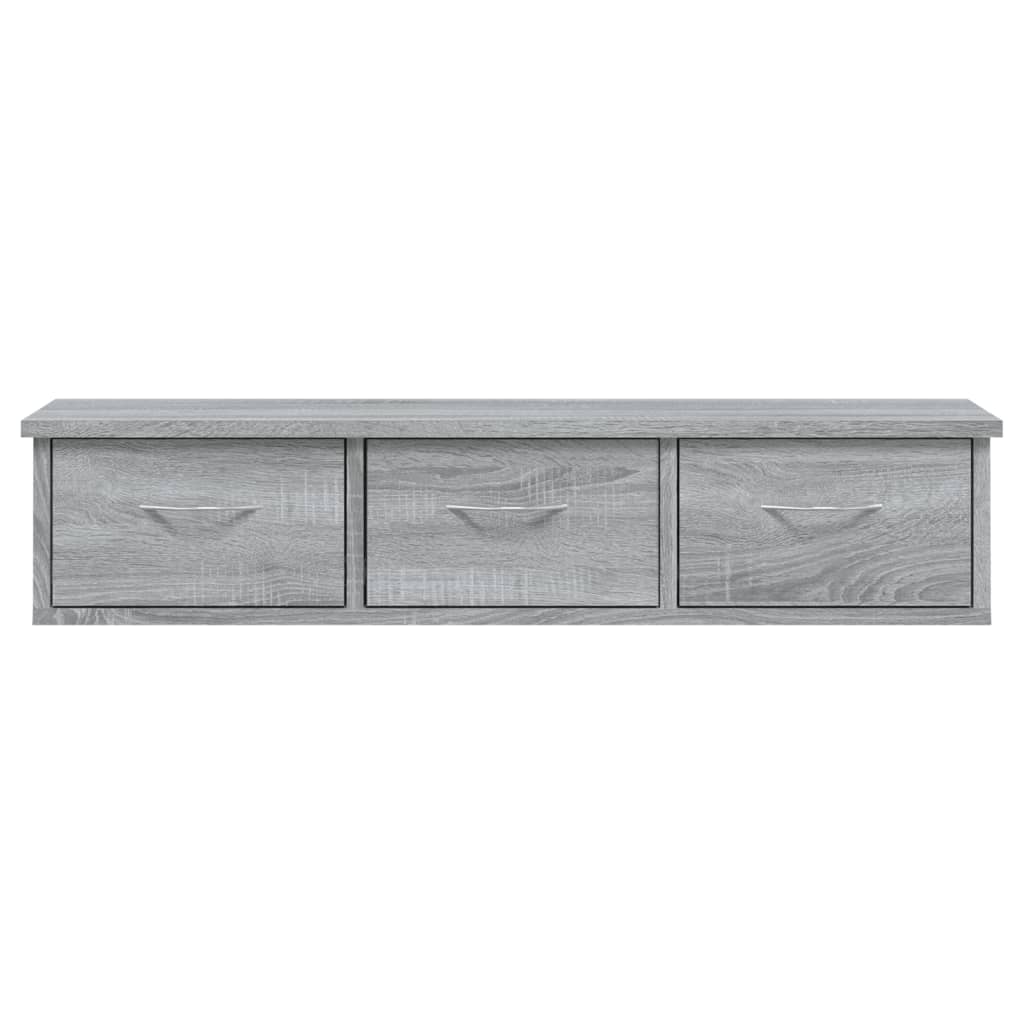 Mobile a Muro Grigio Sonoma 88x26x18,5 cm in Legno Multistrato - homemem39