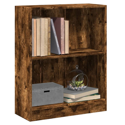 Libreria Rovere Fumo 60x24x76 cm in Legno Multistrato - homemem39