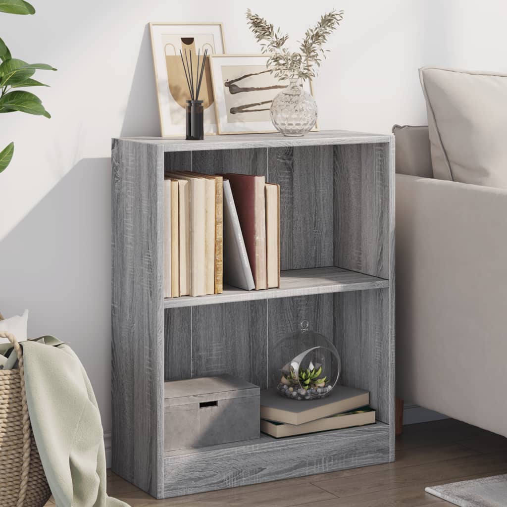 Libreria Grigio Sonoma 60x24x76 cm in Legno Multistrato - homemem39