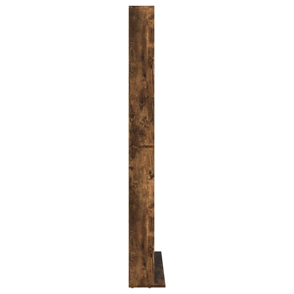 Mobile Porta CD Rovere Fumo 102x23x177,5 cm Legno Multistrato