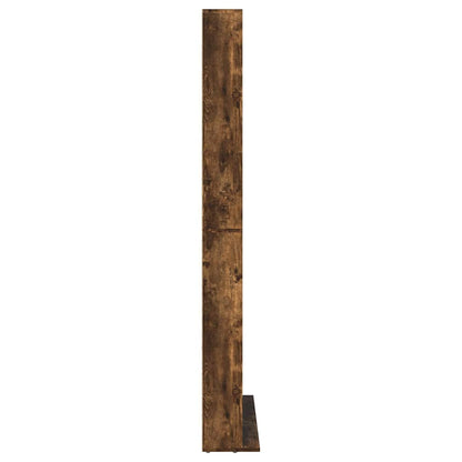 Mobile Porta CD Rovere Fumo 102x23x177,5 cm Legno Multistrato