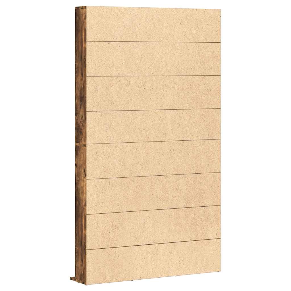 Mobile Porta CD Rovere Fumo 102x23x177,5 cm Legno Multistrato